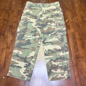 OUTDOORLIFE Camouflage Cargo Pants Mens 36x28 (tag 38x30) Utility Workwear